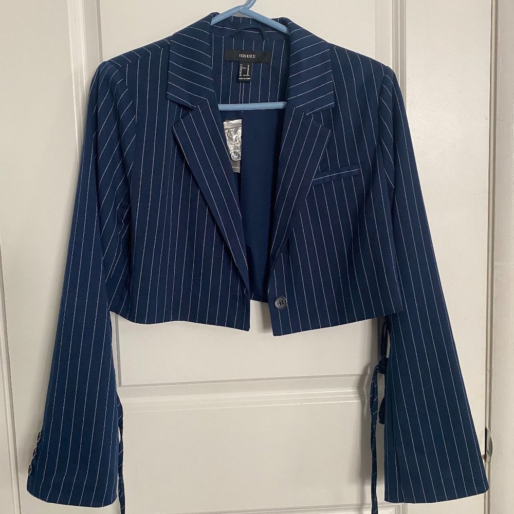 Blue Striped Blazer
